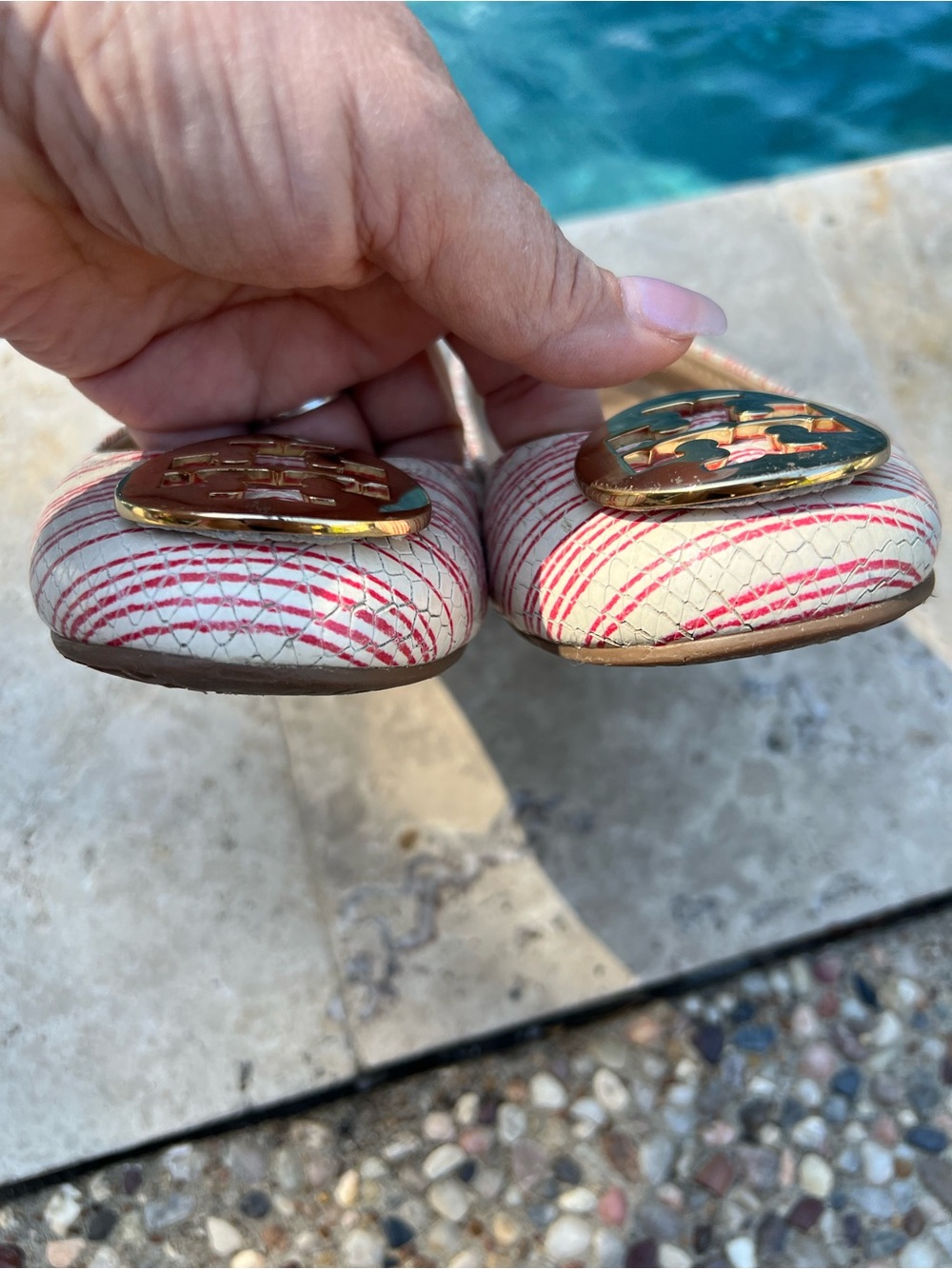 Tory Burch Logo Ballet Flats – Size 7.5